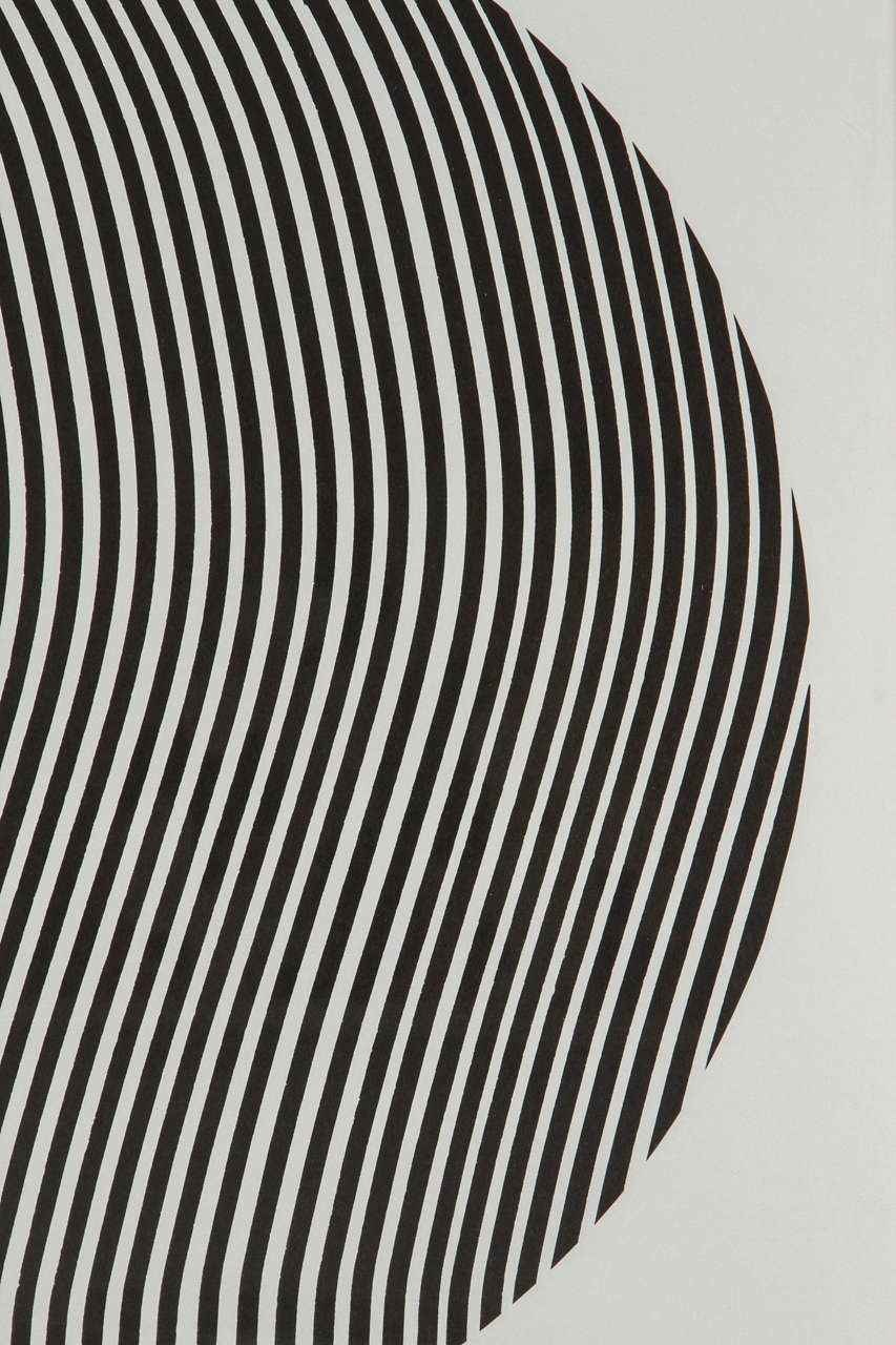 20th Century Op Art Print, Circle