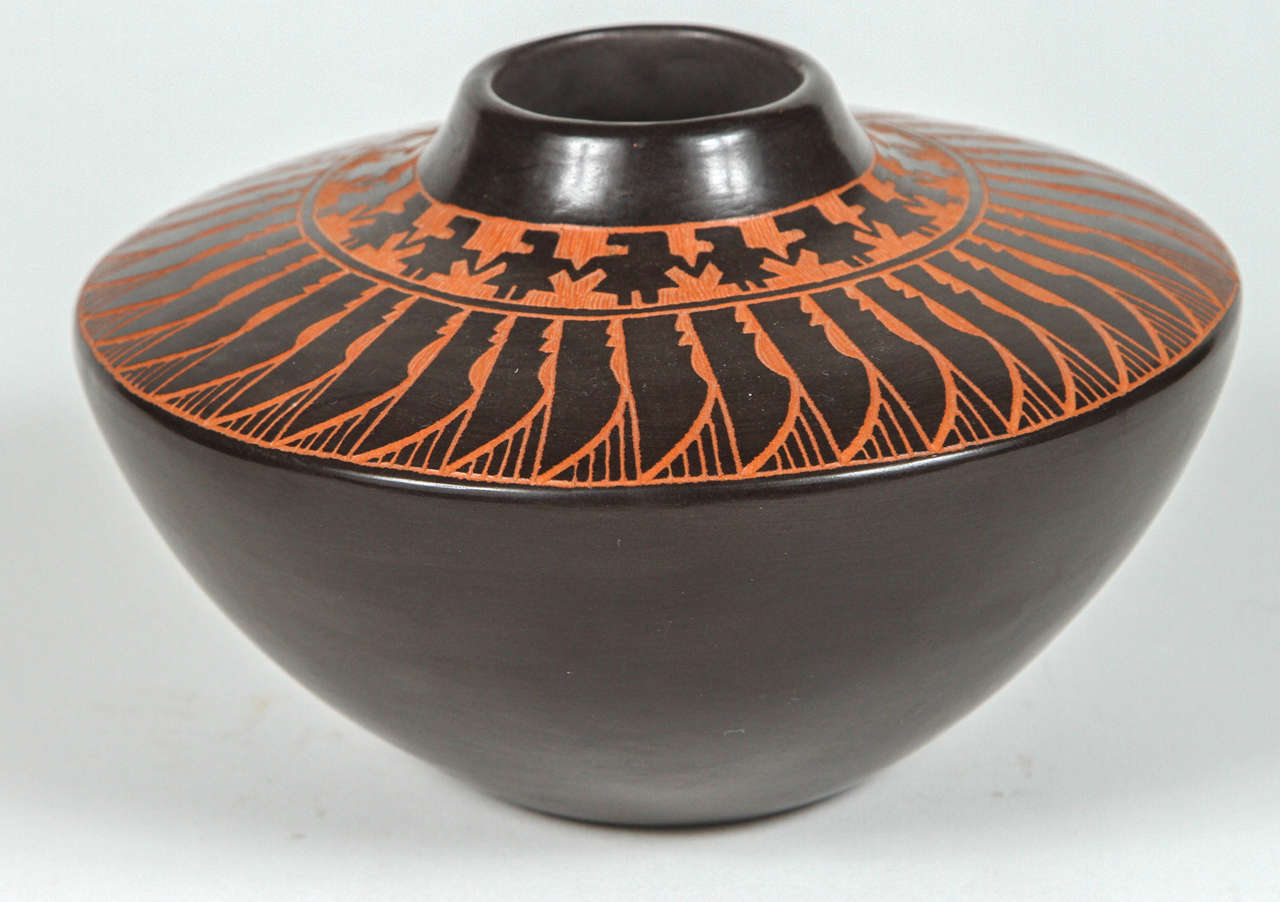 20th Century Collection of Native American Pottery and Woven Vessels For Sale