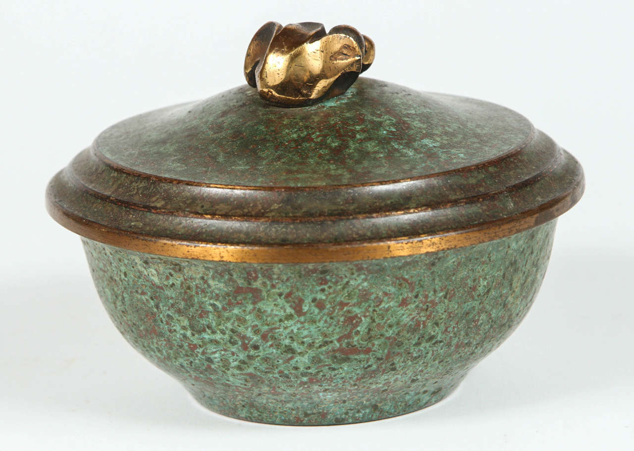 Mid-20th Century Collection of Art Deco Carl Sorensen Bronze Vessels For Sale