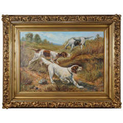 Antique 19th Century Oil on Canvas by Jacob Hart Lazarus, American. Circa 1860