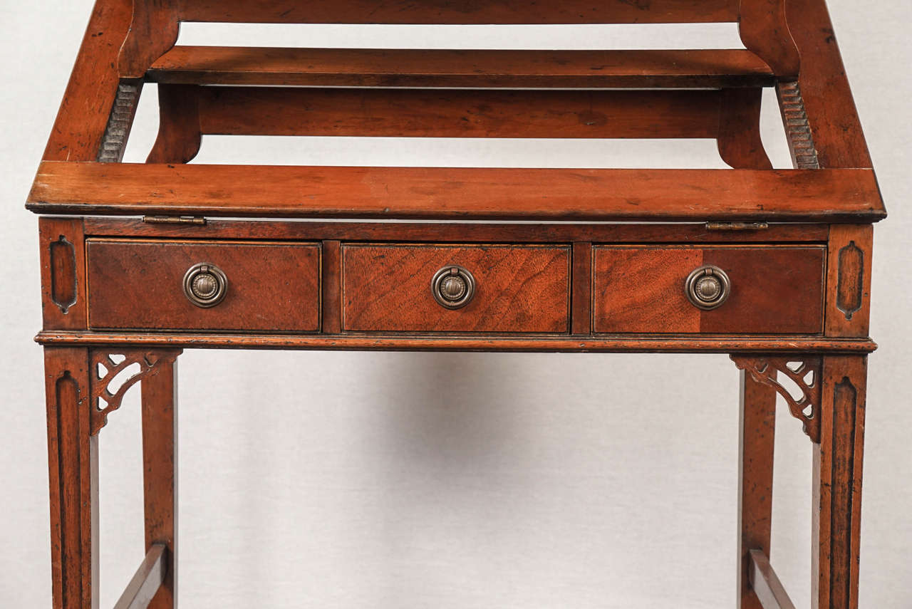 George III 19th Century English Mahogany Architect's Table For Sale