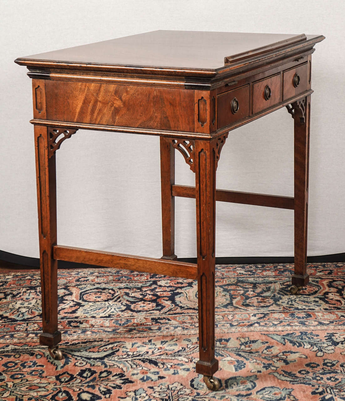 19th Century English Mahogany Architect's Table For Sale 1