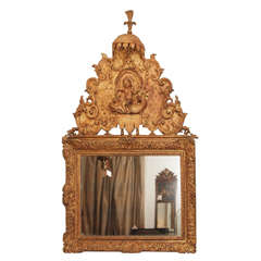 Louis XV Mirror with Lambrequins
