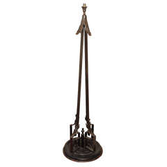 French Hand Wrought Iron Floor Lamp
