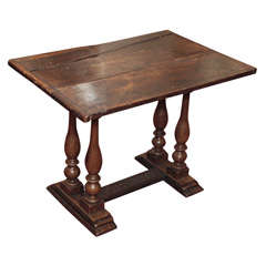 Italian 17c. Table with Baluster Legs
