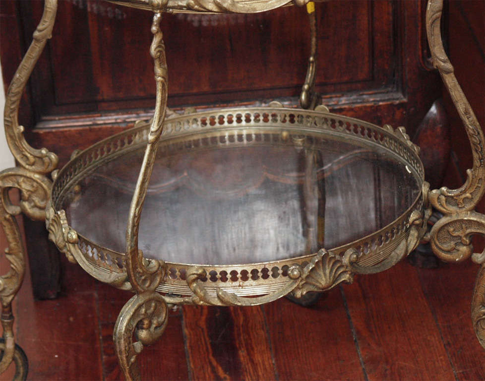 French 19th Century Bronze/Glass Table