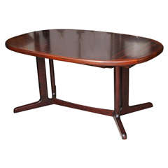 Mid-Century Danish Modern Gudme Niels O. Moller Rosewood Dining Table