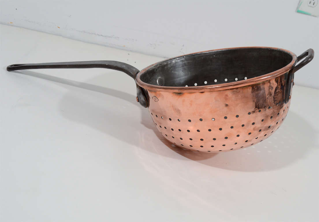 Huge Copper Colander, 19thC.