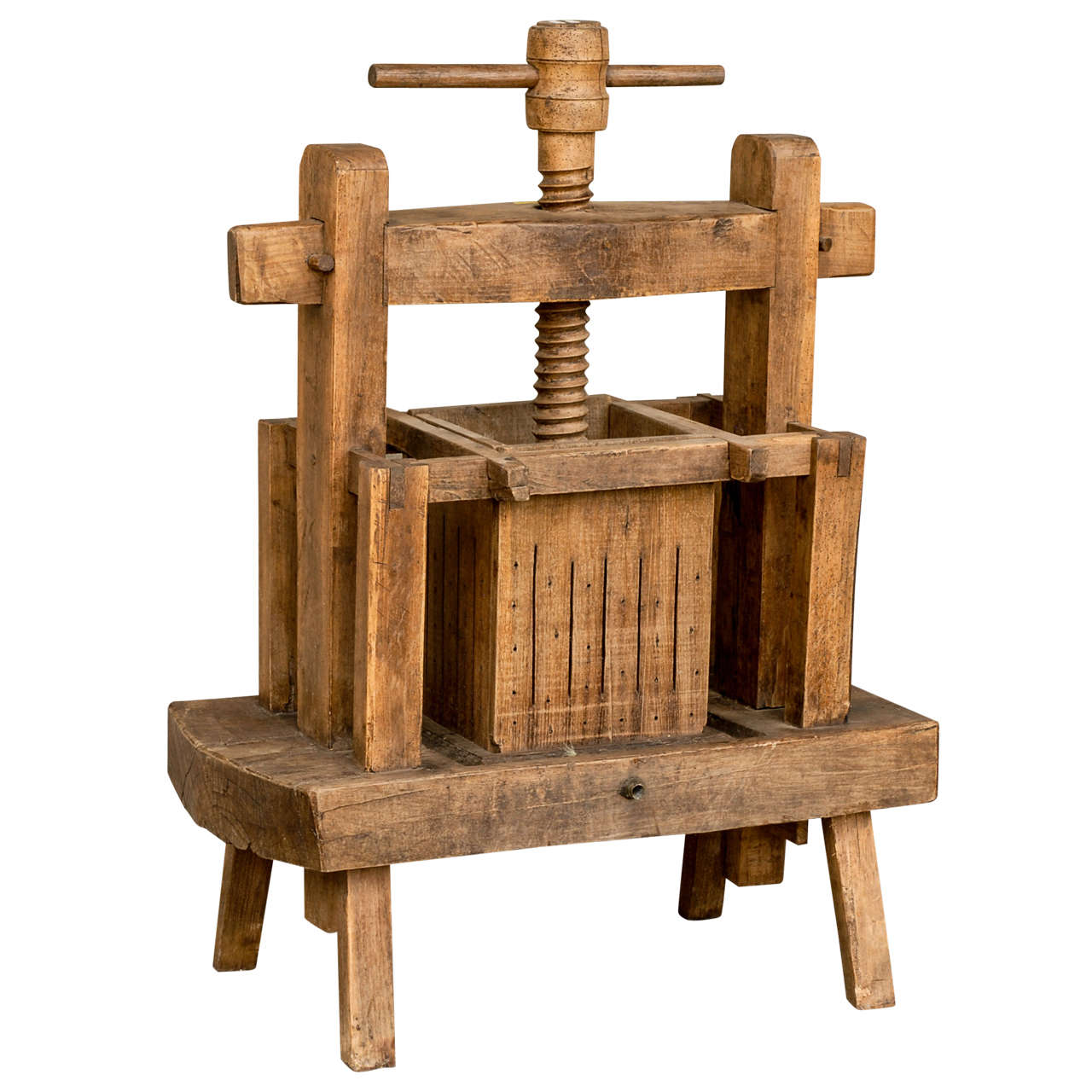 Late 19th Century French Wooden Wine Press