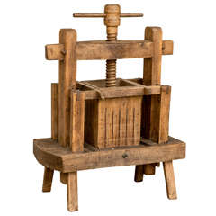 Late 19th Century French Wooden Wine Press 6