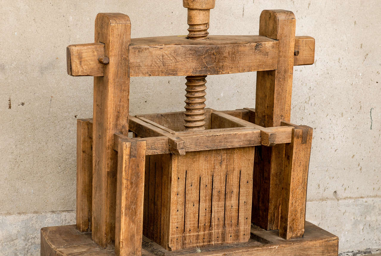 wood wine press