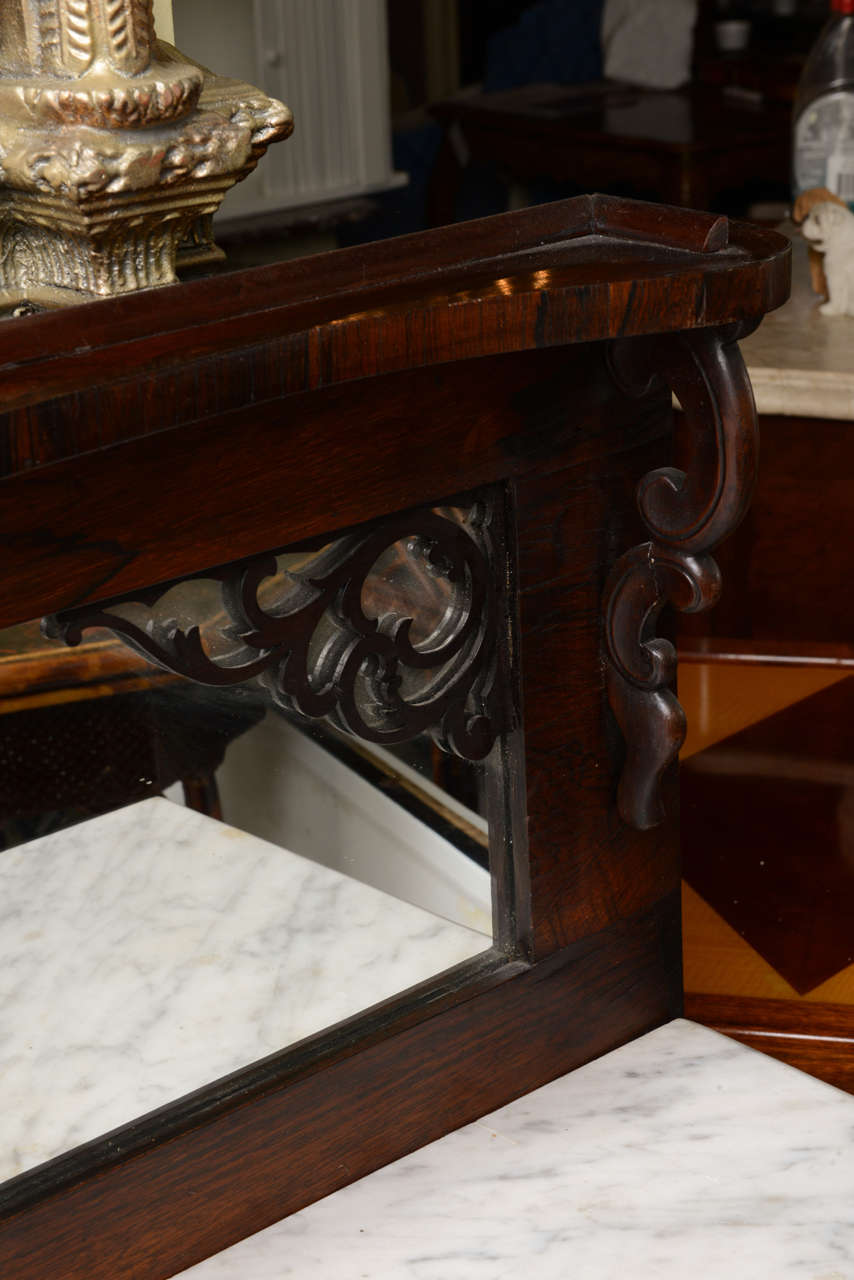 19th Century English Rosewood Server In Good Condition In West Palm Beach, FL