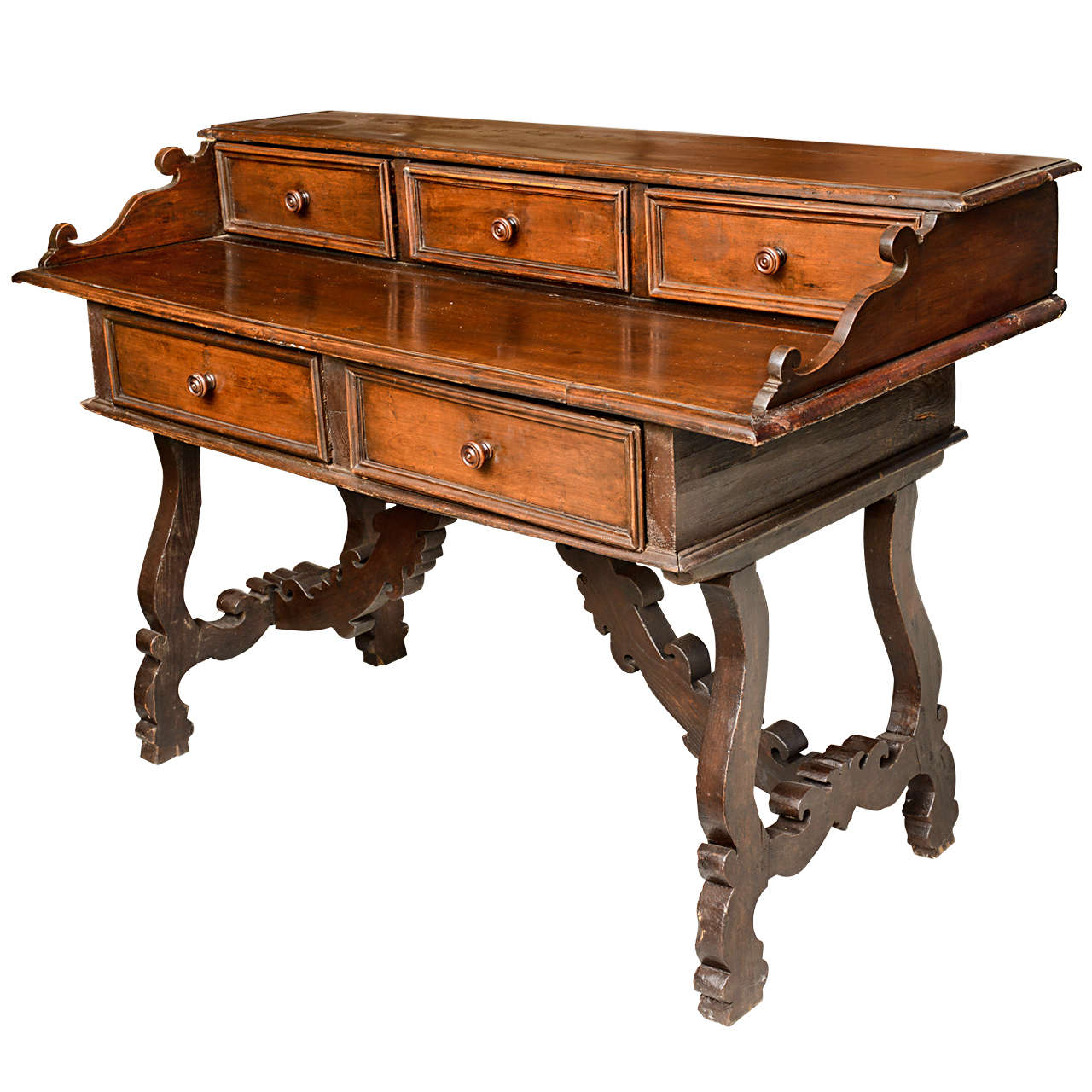 Superb 19th Century Oak Plantation Desk