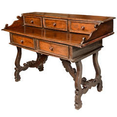 Antique Superb 19th Century Oak Plantation Desk