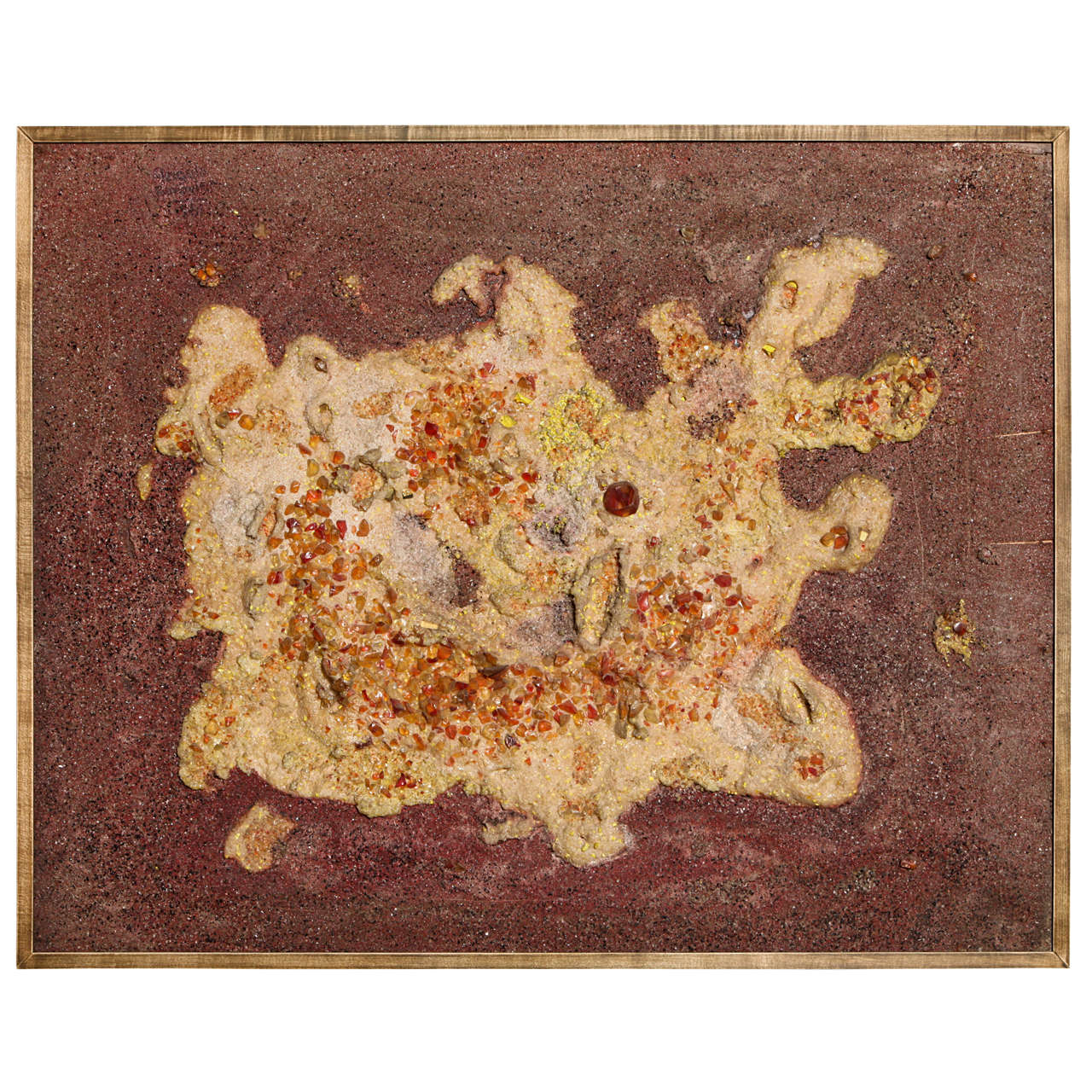 Angelo Barovier Mixed-Media Panel Made in Italy in 1961 For Sale