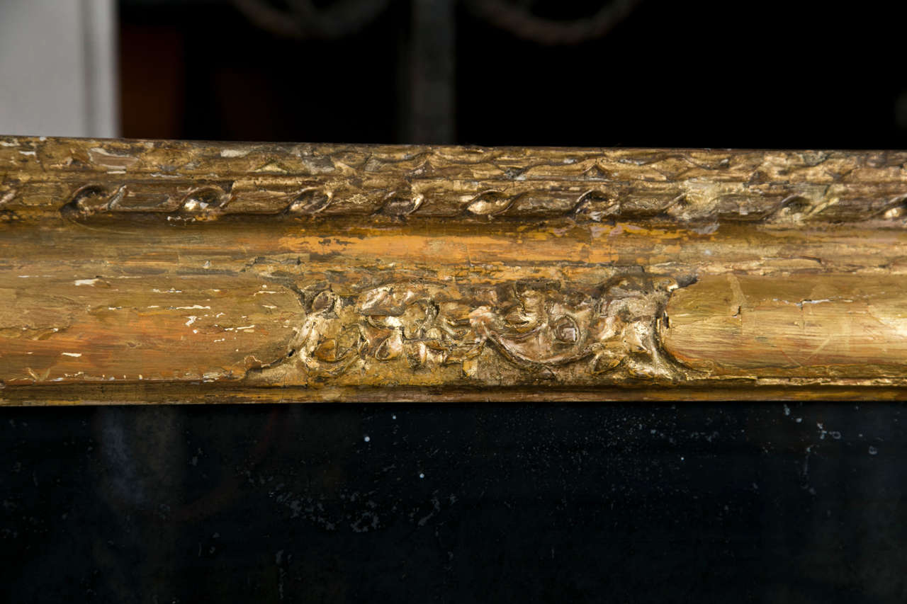 Carved 18th Century French Regence Gilt Wood Frame 