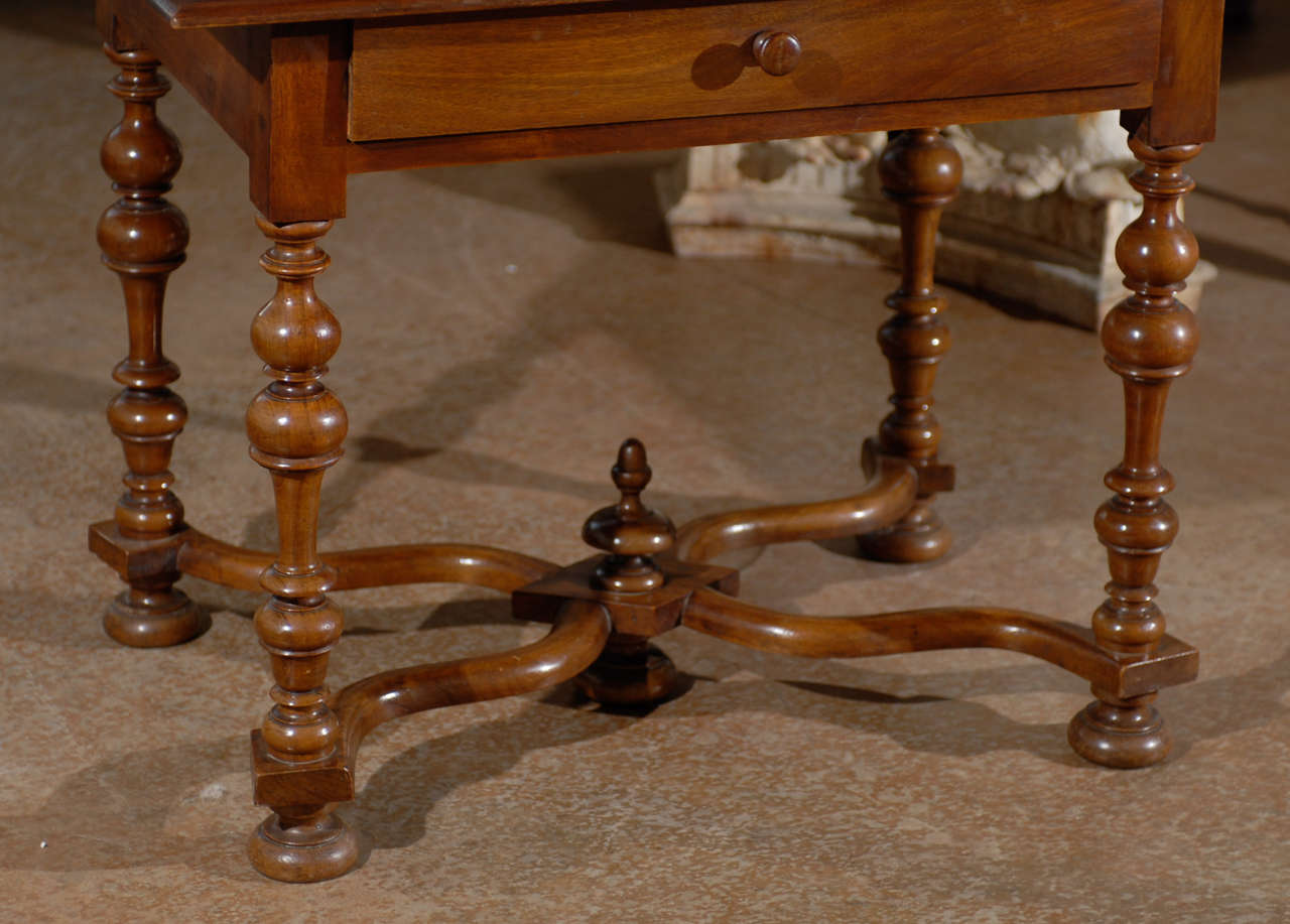 19th Century Pair of Louis XIII Style Walnut Tables