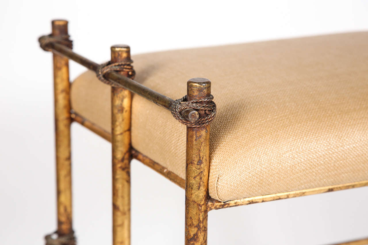 Vintage Gold Stool 3