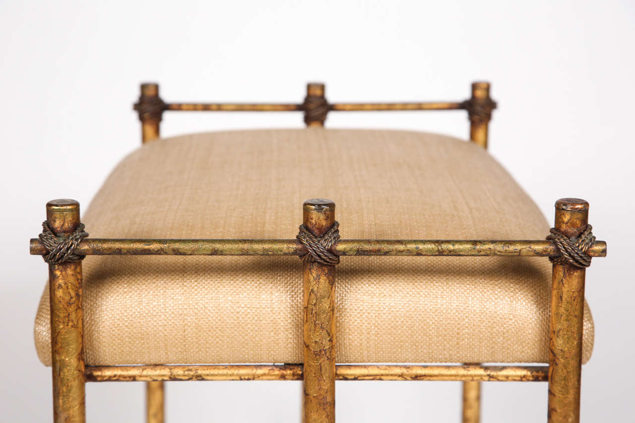 Vintage Gold Stool 1