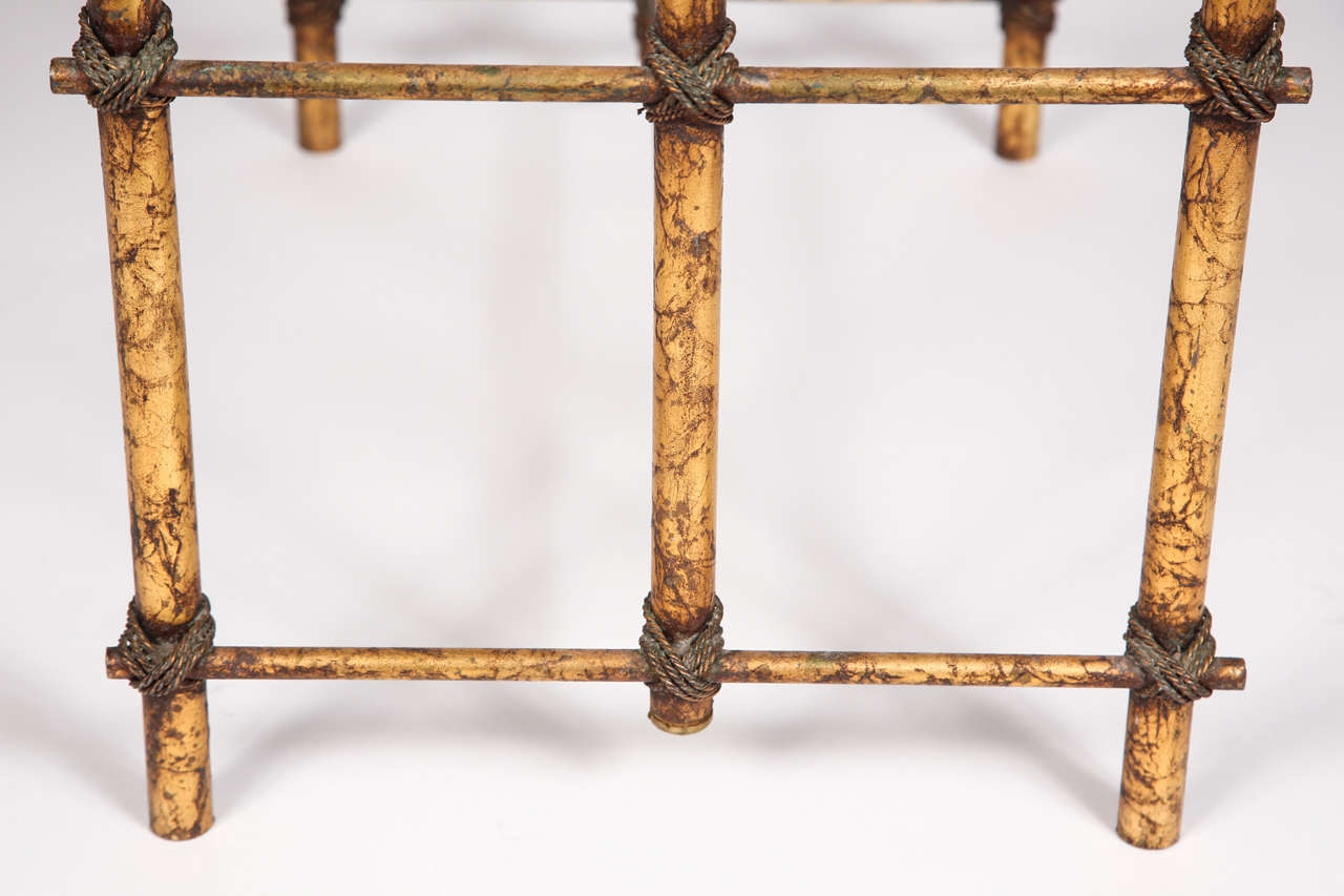 Vintage Gold Stool 2