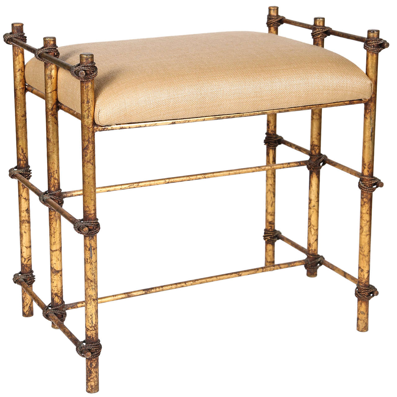 Vintage Gold Stool