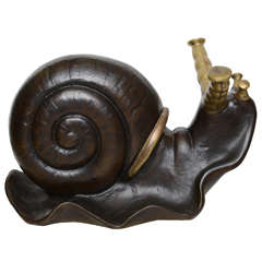 Vintage Bronze Snail
