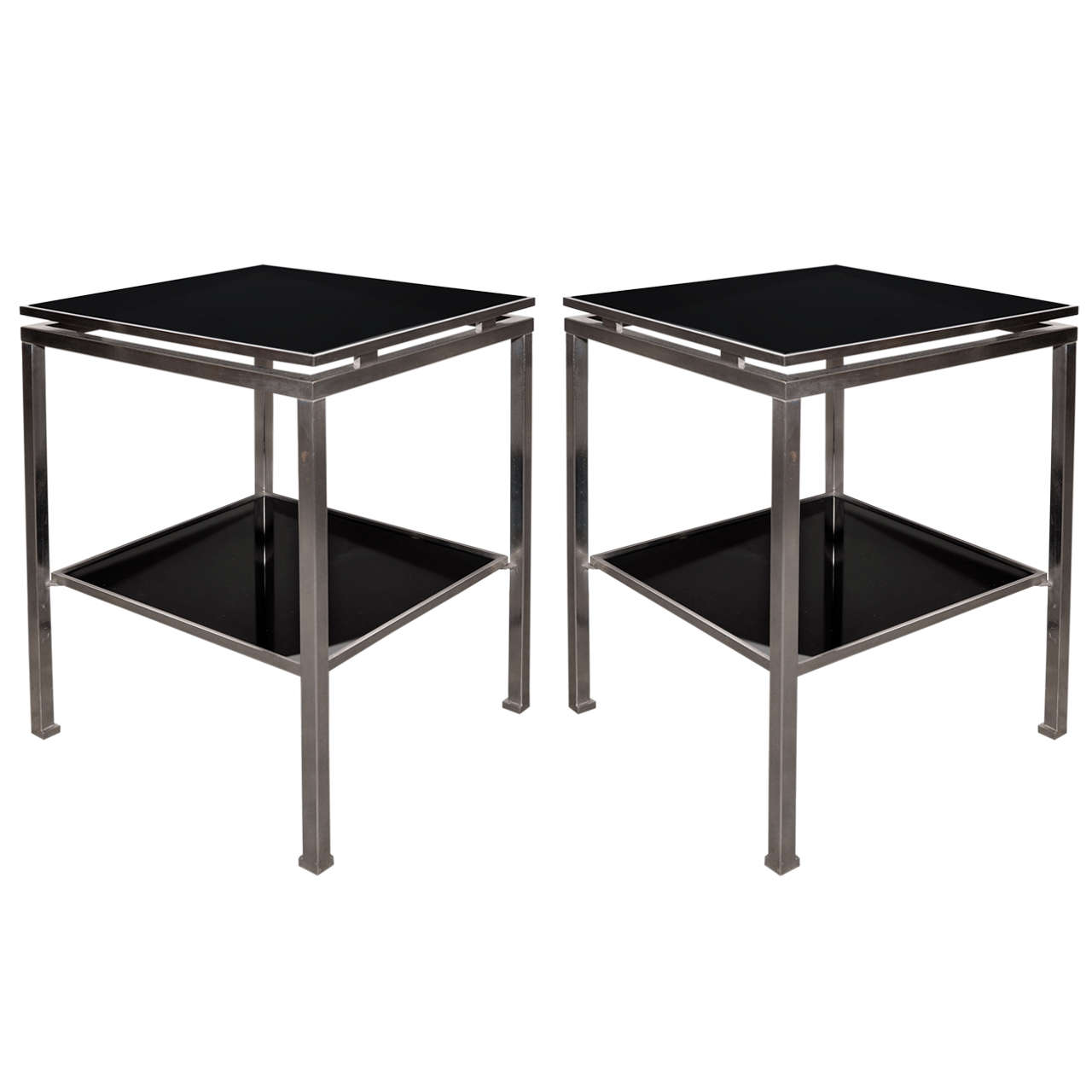 Pair of Jansen End Sofa Tables circa 1970