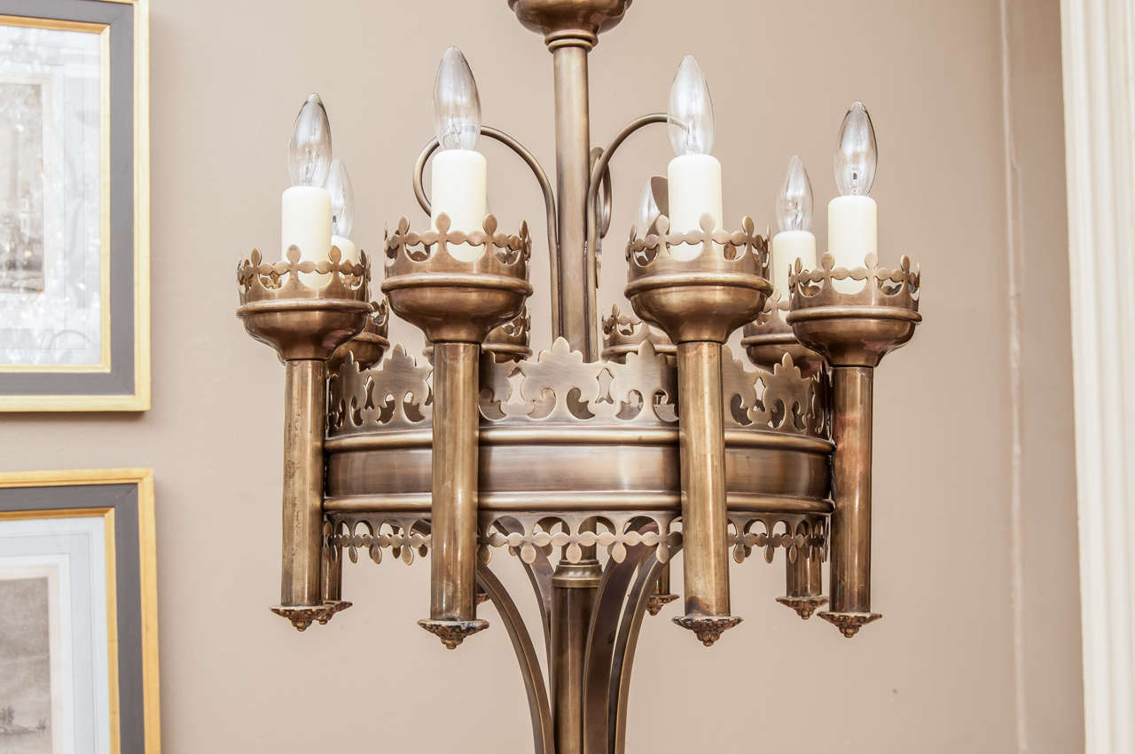 Unknown Pair of Gothic Style Chandeliers For Sale