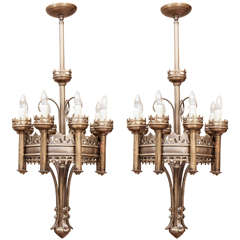 Pair of Gothic Style Chandeliers