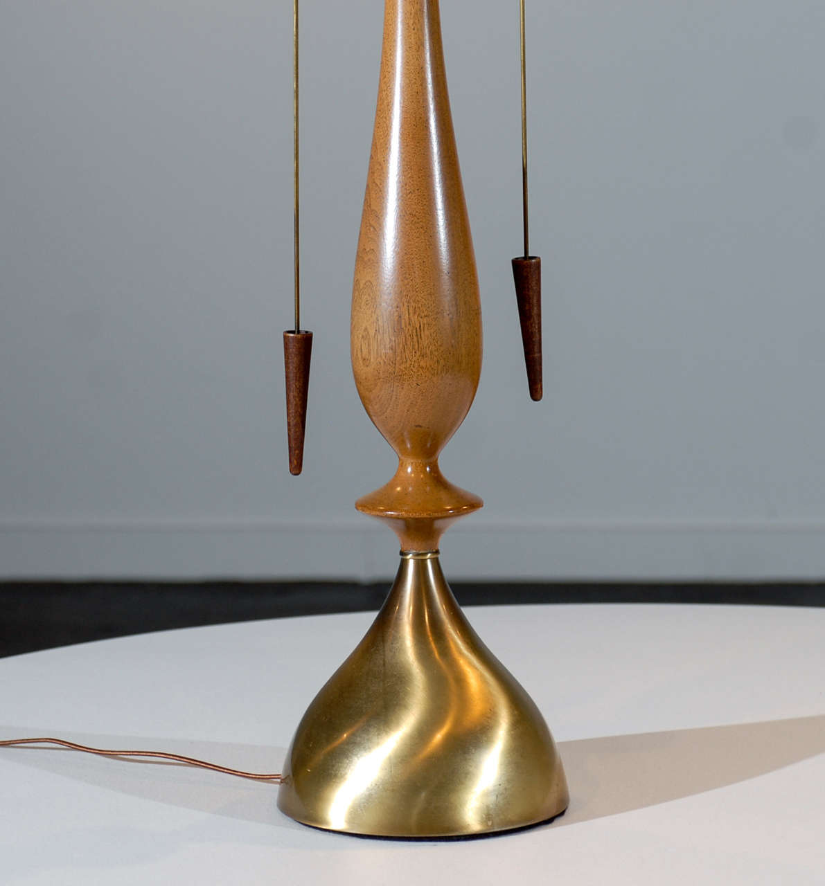 Monumental Pair of Modern Lamps by Frederick Cooper In Excellent Condition In Atlanta, GA