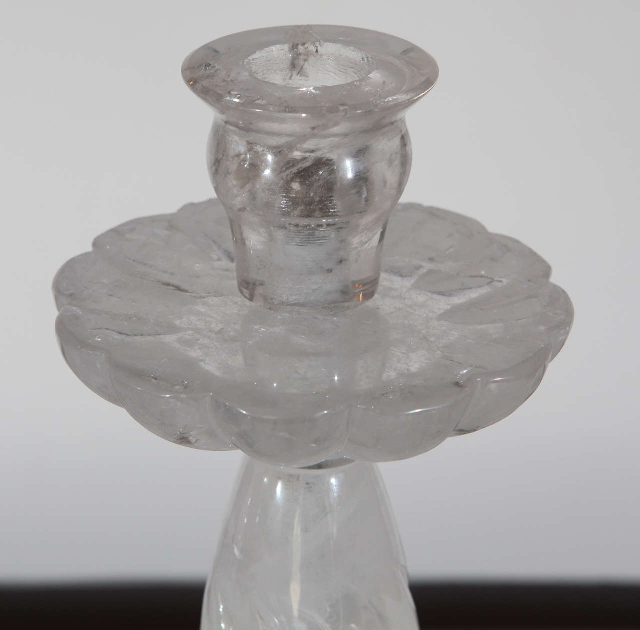 European Rock Crystal Candlesticks 2