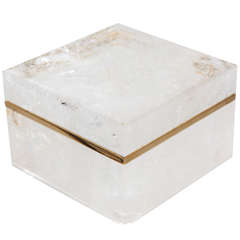 Striking, Medium Sized, Rock Crystal Box