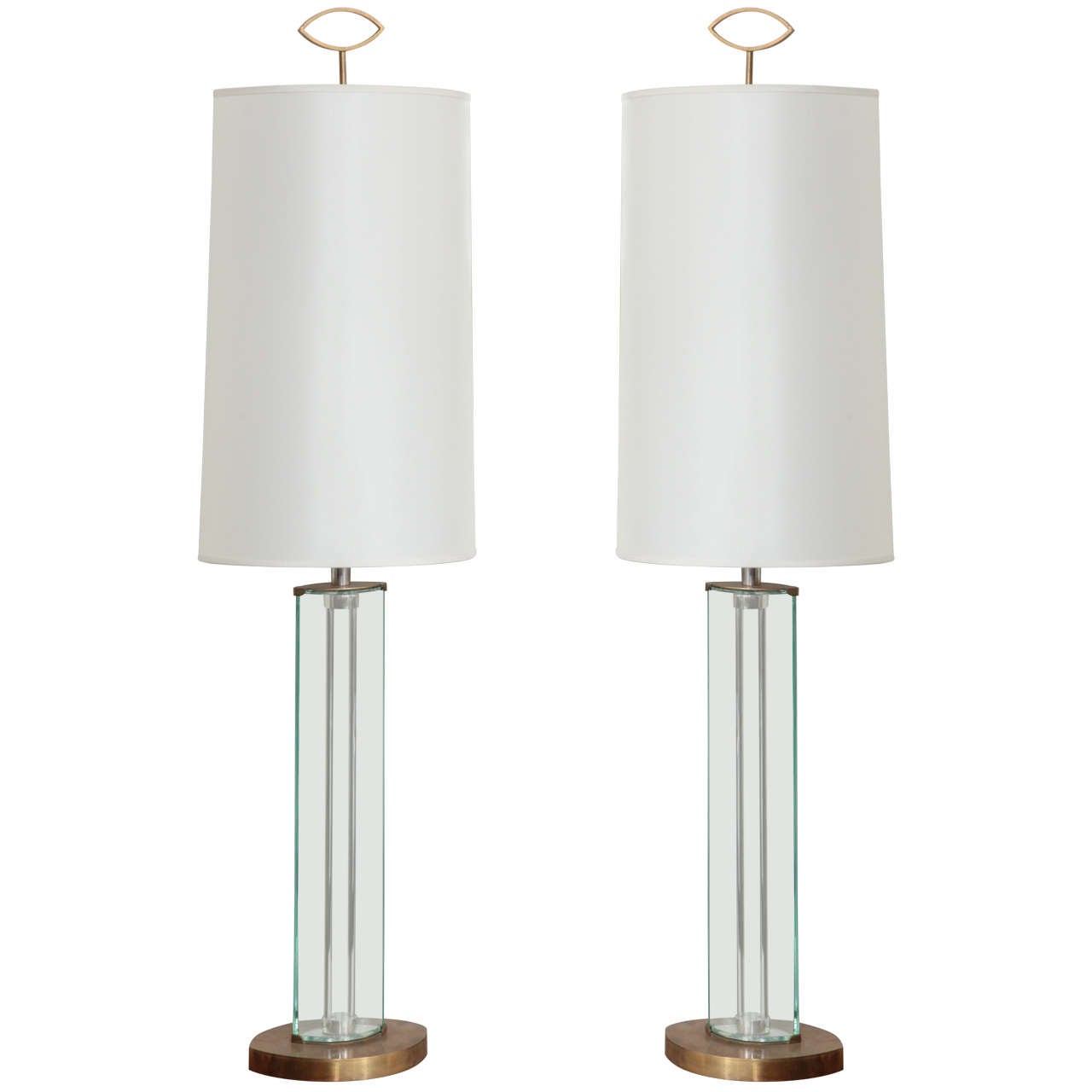 Pair of Table Lamps Designed by Roberto Giulio Rida, Made in Italy For Sale
