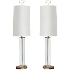 Pair of Table Lamps Designed by Roberto Giulio Rida, Made in Italy