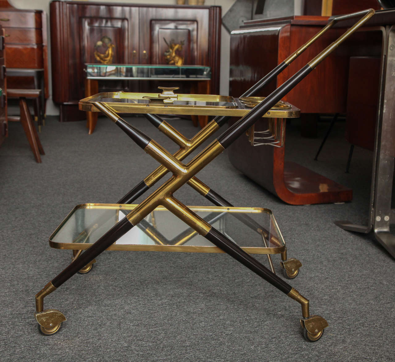 Mid-Century Modern Bar Cart By Cesare Lacca