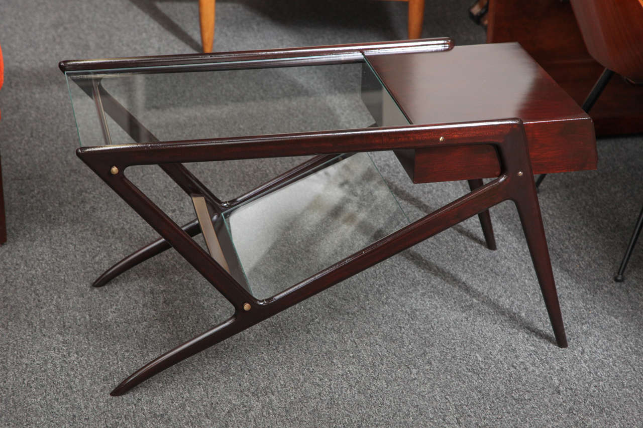 Mid-Century Modern Cocktail Table Designed by Cesare Lacca Made in Italy For Sale