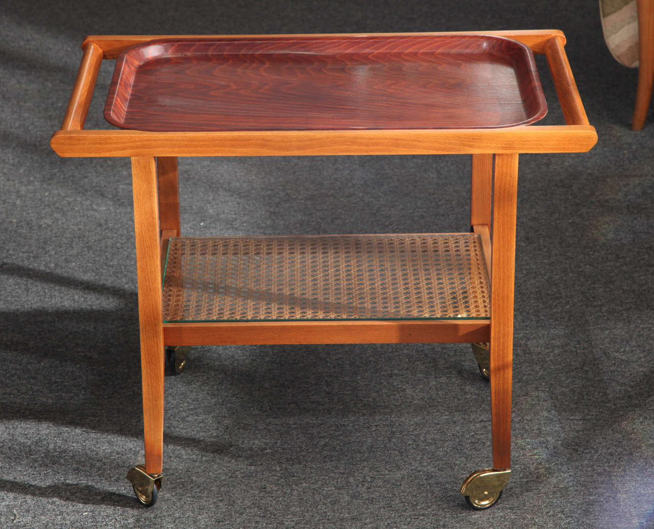 Mid-20th Century Julius Jirasek Cart Table Made in Austria by Hagenauer Werkstätte For Sale