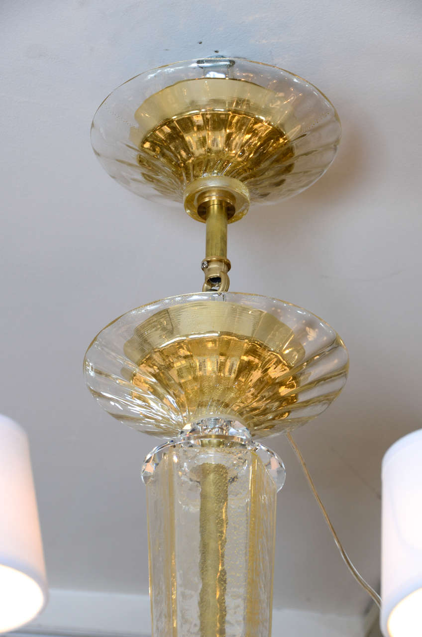 Pair of Fourteen-Arm Chandeliers in Murano Glass In Excellent Condition In Saint ouen, FR