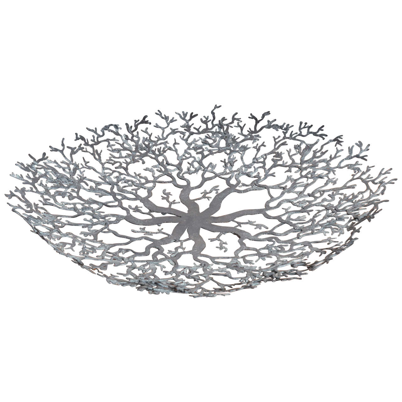 Hand-Forged Iron Coral Bowl