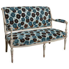 Distressed Gustavian Settee