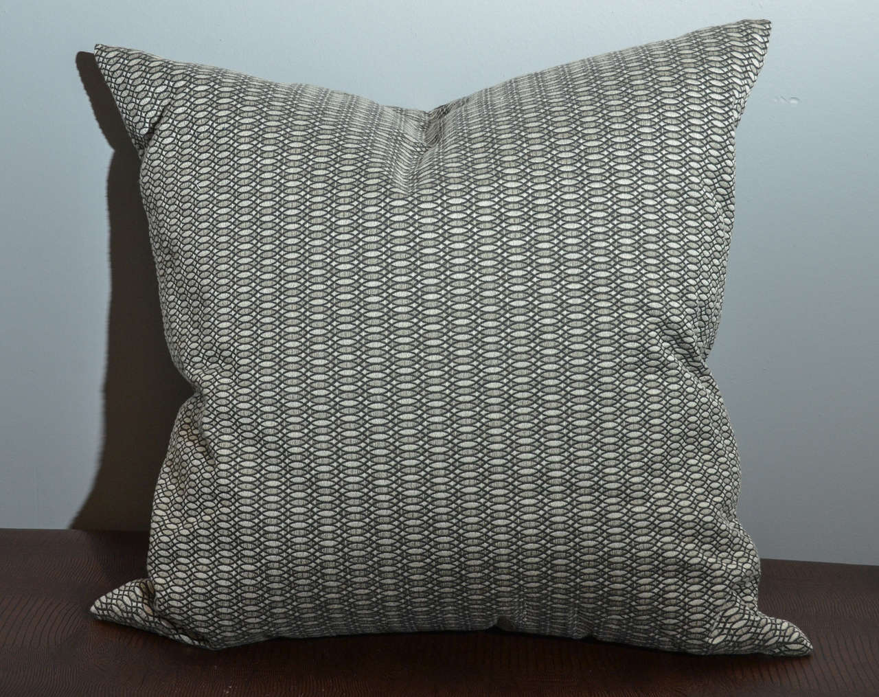 Viscoise silk modern tweed pillow. Excellent quality down blend insert.
