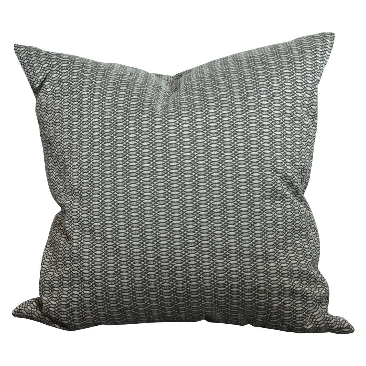 Viscoise Silk Modern Tweed Pillow For Sale