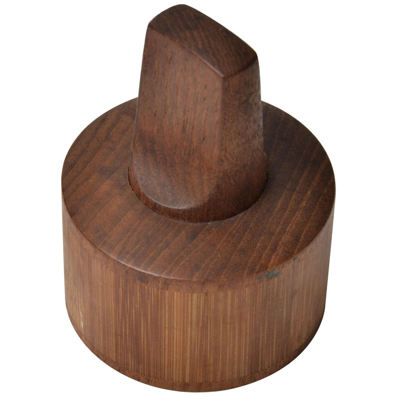 Rare Wood Bamboo & Teak Pepper Mill by Jens Quistgaard, circa 1960 For Sale