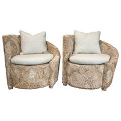 Pair of Rope Armchairs