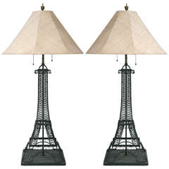 Pair of Eiffel Tower Lamps