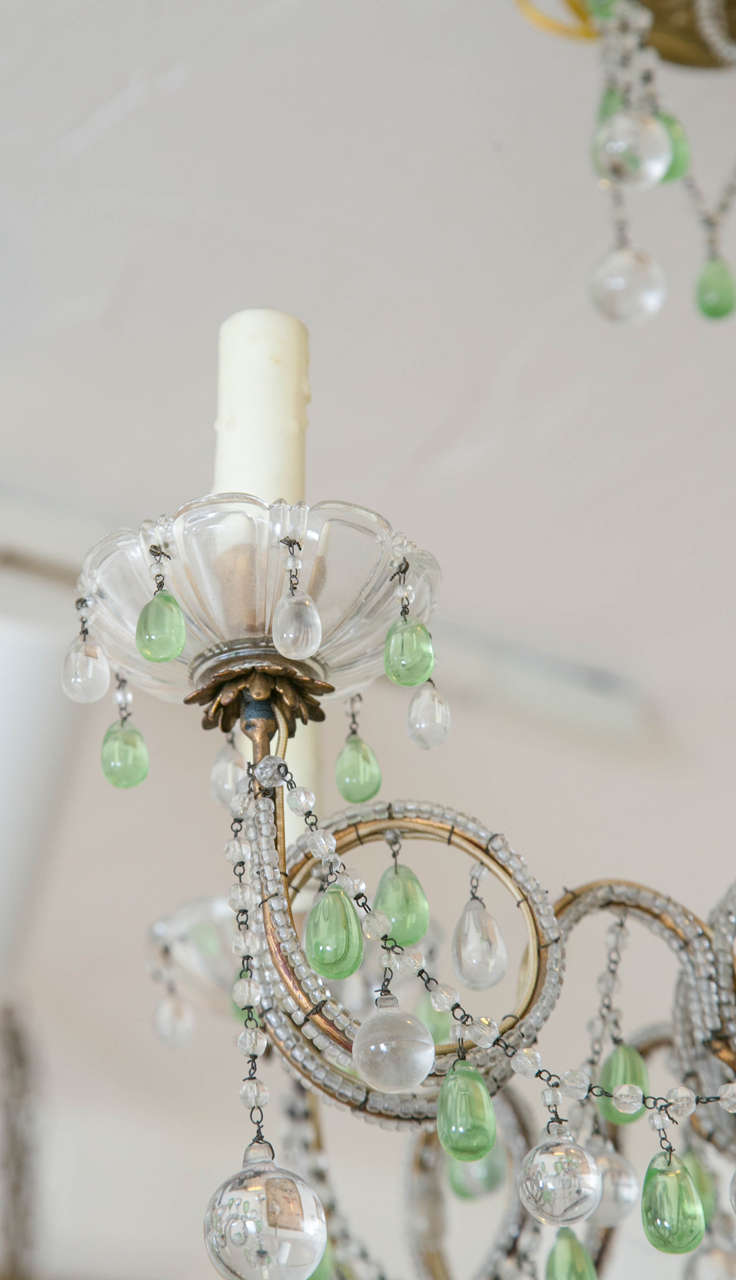 Neoclassical Bagues Style French Crystal Chandelier