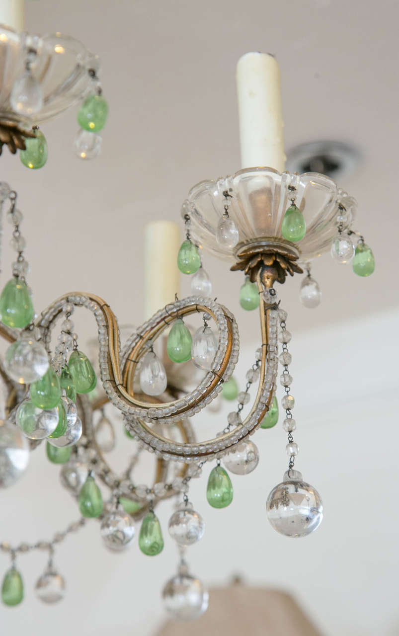 Unknown Bagues Style French Crystal Chandelier