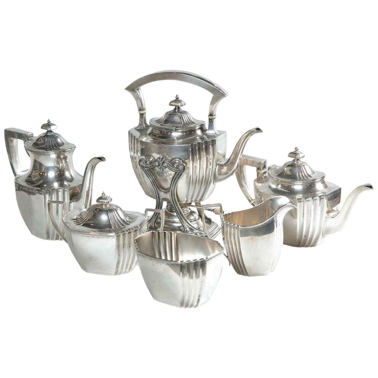 Theodore B. Starr Sterling Silver Six-Piece Set For Sale