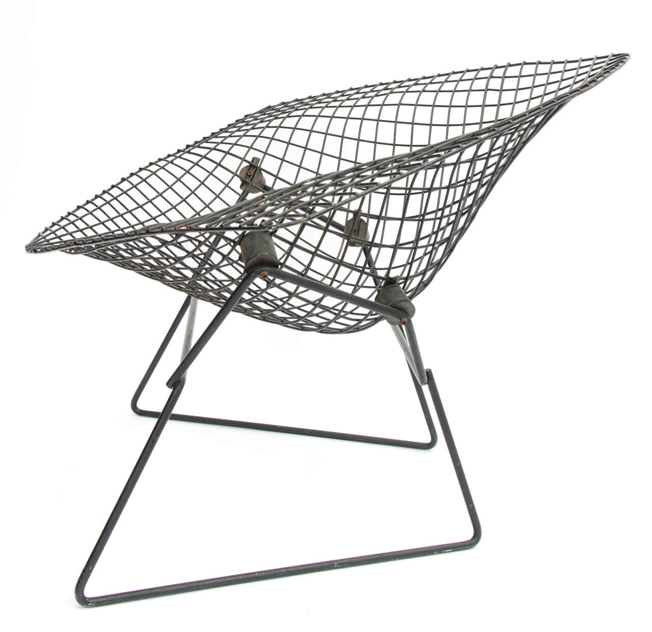 20th Century Early Wide Diamond Chair by Harry Bertoia, 1950s