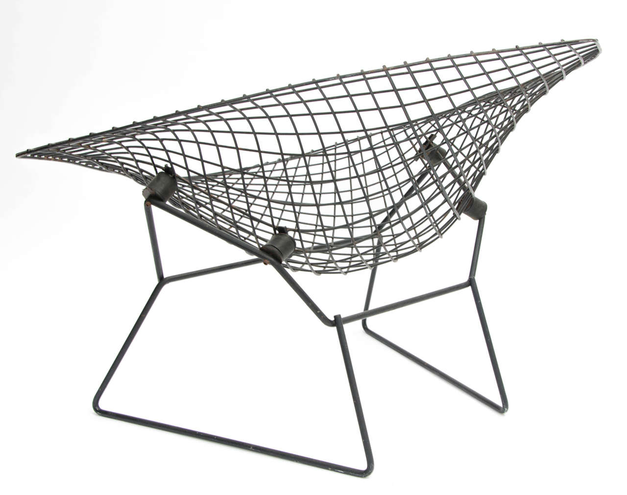Wire Early Wide Diamond Chair by Harry Bertoia, 1950s